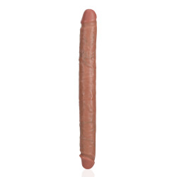 Real Rock Double Gode Straight Slim 35.5 x 3.8cm Marron